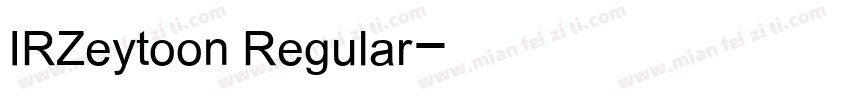 IRZeytoon Regular字体转换